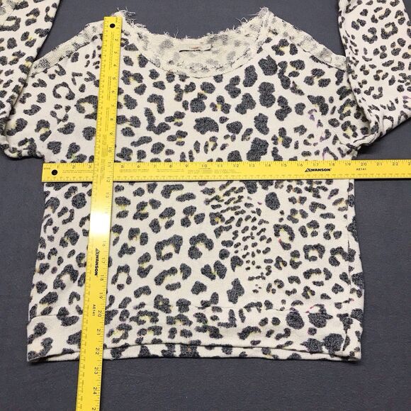 Townsen Womens Animal Print Sweatshirt Pullover Multicolored Terrycloth Sz Large - Picture 3 of 13